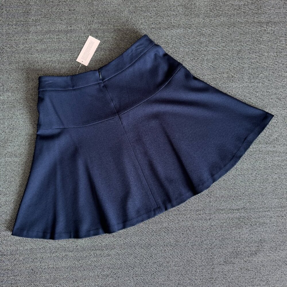 Navy Mini Skirt NWT Petite 4 - Picture 9 of 12